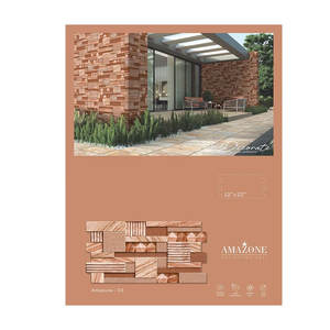 Azulejos de pared exterior de cerámica de venta a granel 31x56cm Azulejo de pared de decoración del hogar al aire libre de proveedor indio - Product Image 6