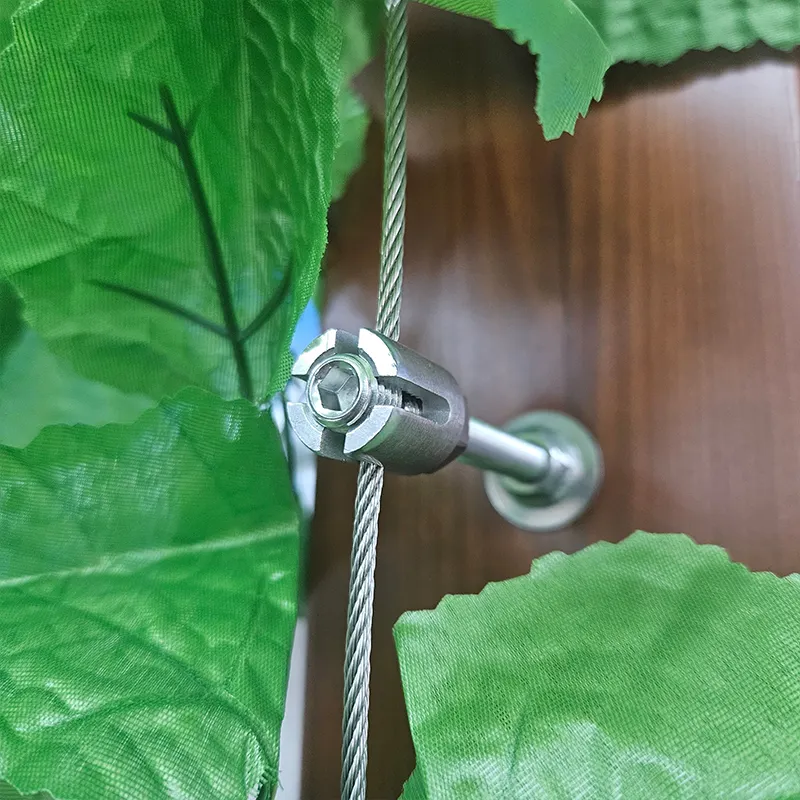 Green Wall Cross Wire Rope Clip Garden Stainless Steel 304 Rigging Hardware Clamp For Garden Plant