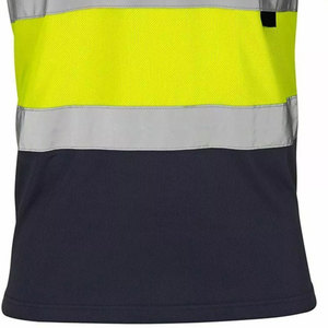 Camisetas DE SEGURIDAD impresas con logotipo personalizado de alta visibilidad para adultos Tela de cinta reflectante para correr - Product Image 6