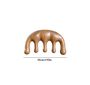 Brosse à cheveux démêlante en bois Peigne de massage à pagaie avec manche en bois pour une utilisation à la main au meilleur prix - Product Image 5