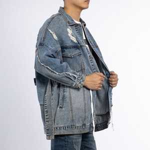 Ropa de alta calidad para hombre, venta al por mayor, chaqueta vaquera personalizada para hombre, chaquetas de invierno, chaqueta vaquera vintage lavada para hombre - Product Image 4