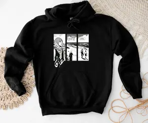 Sweat-shirt à capuche en molleton 100% coton, noir, avec motif palestinien en arabe, fierté palestinienne - Product Image 5