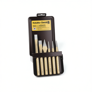 Juego de 6 Cinceles y Punzones de Punta Recta de Grado Industrial Knipex, con Mango de Acero, Empaquetados en Caja Metálica - Product Image 3