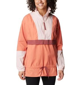 Chaquetas cómodas impermeables de poliéster liso con logotipo personalizado para mujer, chaqueta anorak de talla grande para mujer - Product Image 1