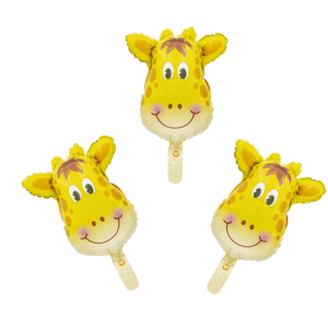 Globo de fiesta con forma de jirafa, 17x22 cm, 3 piezas, decoración para fiestas - Product Image 3