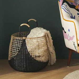 Hot Selling Products 2023 <b>Rattan</b> Storage Baskets Decorations for Home Handmade by Craftsmen Wholesale - Product Image 2
