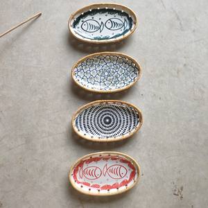 Plateau de service en rotin et céramique de haute qualité fait à la main par Artisan From Vietnam - Product Image 6