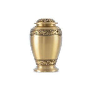 Suministro al por mayor de urna de metal chapada en latón para urnas de almacenamiento de cenizas conmemorativas funerarias de cremación - Product Image 6