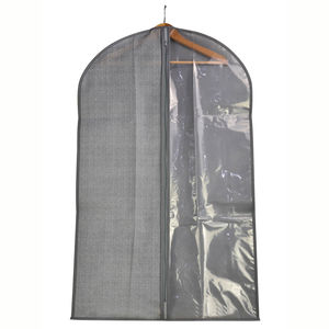 Cubierta de vestido Bolsa de ropa de PVC Tela no tejida Cubierta de polvo para almacenamiento de ropa Bolsa de traje a prueba de polvo Cubierta de traje de vestido - Product Image 4