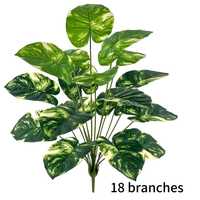 Grande plante artificielle verte à feuilles variées, plante décorative en pot artificiel sur pied pour la décoration de la maison, du bureau et des événements