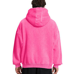 2025 hommes toutes saisons sweat à capuche sweats à capuche grande taille 100% coton veste fermeture éclair conception solide coupe ample pour printemps hiver - Product Image 6