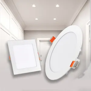 Iluminação Do Painel Interno Ajustável Recessed Montado Frameless Round 3D Teto Square Round Led Painel Luzes