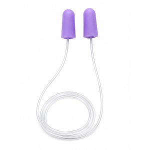 Tapones de Silicona para los Oídos con Cables para Protección Auditiva, Reducción de Ruido, Diseño Plegable - Product Image 1