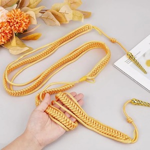 Cordon fil doré Aguillette Aiglet Aglet pour soldat Costume Accessoires Coton Garde d'honneur Art Troupe Officier Epaule - Product Image 2