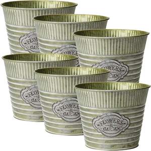 Look rouillé véritable jardinière en fer galvanisé pour Look Your Home Unique Vintage et plus attrayant et décorez votre jardin - Product Image 3