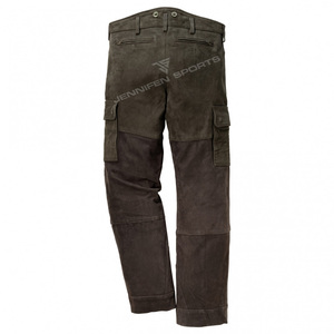 Pantalon de chasse pour homme fabriqué en usine - Cuir véritable, deux couleurs, respirant, imperméable, pour la randonnée en plein air en hiver - Product Image 2
