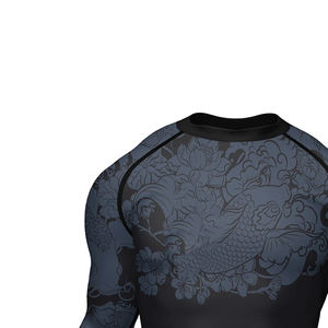 Camiseta de Compresión de Manga Larga para Hombre, 120g, Transpirable, Talla Grande, con Logotipo Personalizado, Impresión Digital, Tejido de Poliéster/Nailon - Product Image 5