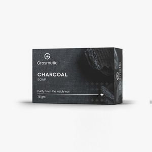 Savon de bain naturel biologique fait à la main exfoliant blanchissant personnaliser en gros au charbon de bois au prix de gros - Product Image 1