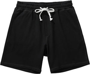 Pantalones cortos atléticos activos para hombre, cintura elástica, Jogger, sudor, deportes, gimnasio, ropa de entrenamiento, 100% algodón, ropa de verano ecológica - Product Image 2