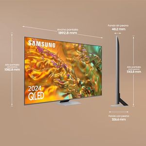 QLED Smart TV 85 Inch Curved 4K LED HDR OLED 120Hz Refresh Rate Wi-Fi Android Fire TV Smart TV Platform for Gaming Kitchen Use - Product Image 5