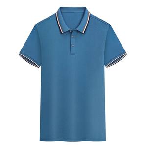 100% Organic Cotton Men's for Polo Shirts High Quality Custom Summer T-Shirt Breathable Casual Wear Logo Embroidery Short ODM - Product Image 1