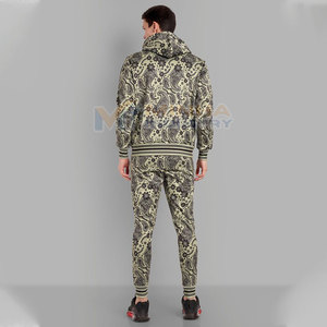 Ensemble de survêtement pour homme avec sweat à capuche et pantalon de jogging extensible pour l'exercice, ensemble de survêtement d'entraînement pour homme - Product Image 3