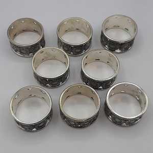 Ronds de serviette, ronds de serviette en rotin, ronds de serviette en osier, décor de table - Product Image 2