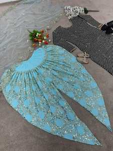 เปิดตัวชุดเดรสงานปาร์ตี้ดีไซน์ใหม่ ท็อป โดติ ซัลวาร์ และผ้าคลุมไหล่ ตัดเย็บสำเร็จพร้อมสวมใส่ ชุดแบบดั้งเดิม - Product Image 5