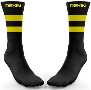 Chaussettes de sport en polyester de qualité supérieure pour hommes Conception de logo personnalisée aux couleurs de l'équipe athlétique Chaussettes de l'équipe de football - Product Image 3