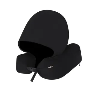 Cuscini da Viaggio Sostenibili RPET Dolking con Design a Cappuccio per un Viaggio Confortevole - Product Image 2