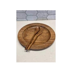 จานไม้หรูหราสำหรับใช้ในครัวบ้านโต๊ะอาหารผลไม้โต๊ะชาร์จไม้นักออกแบบที่ดีที่สุด - Product Image 1