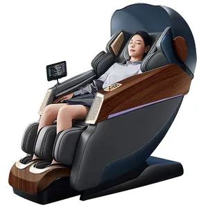 Vente chaude gravité zéro AI commande vocale 4D électr chaleur vibration chaise de massage complet du corps à vendre