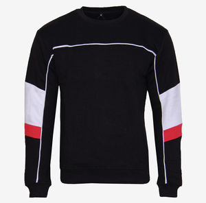 Hommes crewneck pipping Survêtement à capuche Jogging bas Raglan pull Jogger style formel Logo personnalisé - Product Image 2