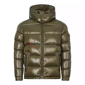 Wholesale Price Custom Made Men's High Street Puffer Jacket Shiny Canvas Warm Padding <b>Bubble</b> Bomber <b>Top</b> Trending OEM Service - Product Image 3