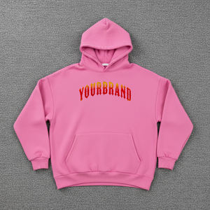 เสื้อฮู้ดดี้ผู้หญิงผ้าฟลีซคอตตอน 100% คุณภาพสูง สีพื้น ระบายอากาศได้ดี เหมาะสำหรับใส่ลำลองในฤดูหนาว  รับสกรีนลาย DTF ด้านหน้า ผ่านกระบวนการสโตนวอช - Product Image 4