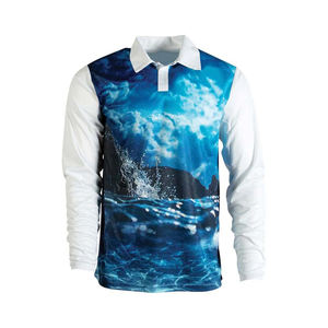 Polyester impression personnalisée sublimation séchage rapide pêche porte des vêtements conception uniforme maillots de pêche à manches longues - Product Image 5