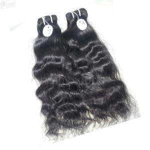 Extensiones de cabello Remy ondulado Natural indio crudo 100% Paquetes de trama India Virgen sin procesar Fábrica al por mayor - Product Image 3
