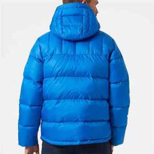Veste matelassée pour homme, style streetwear décontracté, col montant, motif lettres, manches bouffantes, chaude pour l'hiver, personnalisable - Product Image 3