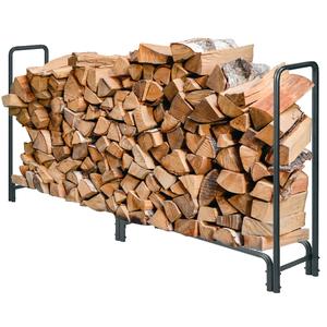 Heavy Duty Metal Firewood Rack <b>Log</b> <b>Holder</b> Indoor Outdoor Wood Storage Stand Powder Coated Rectangular Firewood Organizer - Product Image 1