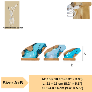 Lámpara de resina personalizada, lámpara de resina de Anime, luz de noche LED, regalo hecho a mano, lámpara de diorama art deco, regalo personalizado, lámpara de epoxi de Anime - Product Image 6