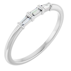 แหวนสแตลเลอร์ รอมแมนติก ทรีสโตน สแตคเคเบิล ริง ทอง 10k แพลตตินั่ม 14k เพชรทรงมาร์คีส์ ชุบโรเดียม เหมาะสำหรับสวมใส่ทุกวัน - Product Image 1