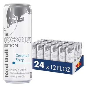 Boisson énergisante Red Bull Coconut Edition 8.4 FlOz 24 unités (lot de 6 4) Additifs pour bière allemande sans sucre et faible en gras - Product Image 4