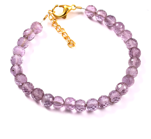 Pulsera de cuentas de amatista al por mayor, joyería hecha a mano para mujer, accesorios de piedras preciosas naturales al mejor precio - Product Image 3