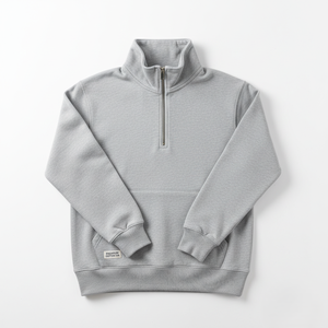 Sudadera con capucha de lana de punto de gran tamaño para hombre 100% algodón lavado ecológico con cuello con capucha 430g tela invierno - Product Image 1