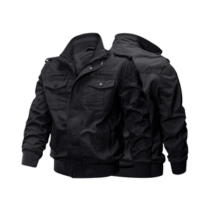 Winter Fashion Waterproof Breathable Windproof Pattern Plain Dyed Technique Custom Unisex Soft Shell Windbreaker Stand Jacket - Product Image 6