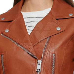 Fabricantes Profesionales de Chaquetas de Cuero Hechas a Medida para Mujer, Nueva Moda 2026, Chaquetas de Cuero Genuino para Ropa de Invierno - Product Image 5