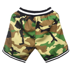 Shorts en maille unie pour hommes, style tendance, impression par transfert thermique, logo personnalisé, respirant, séchage rapide, écologique, haute rue, 100% - Product Image 2