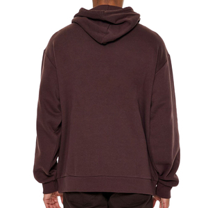 Sweat à capuche surdimensionné 100% coton Sweat thermique de haute qualité avec épaule tombante Streetwear Hoodies pour hommes - Product Image 4