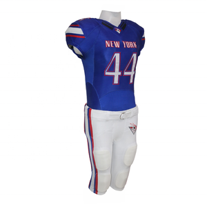 Uniforme de football américain respirant de haute qualité, manches courtes, 100% polyester, logo personnalisé, coupe ajustée, service OEM, design personnalisé - Product Image 3