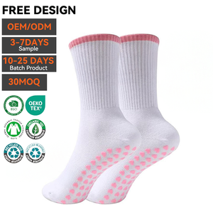Calcetines Antideslizantes para Mujer con Logotipo Personalizado, Calcetines de Yoga al Por Mayor, Transpirables, de Alta Calidad, para Entrenamiento de Pilates, Calcetines Deportivos con Agarre - Product Image 3